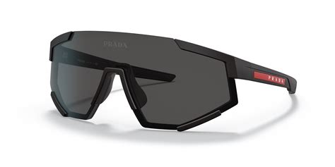 prada ps 04ws|Prada Linea Rossa Dark Grey Wrap Men's Sunglasses PS 04WS .